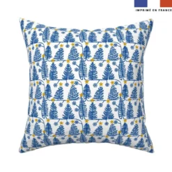 Sapin de Noël - Fond bleu - Création Andréa Leonelli
