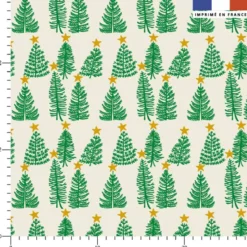 Sapin de Noël - Fond vert - Création Andréa Leonelli