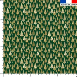 Sapin effet doré - Fond vert