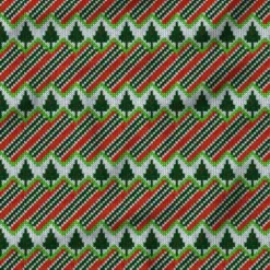 Sapin effet tricoté - Fond blanc