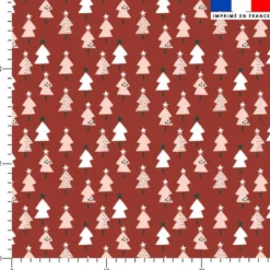 Sapin et étoile - Fond rouge