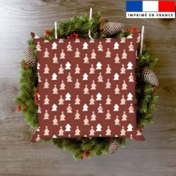 Sapin et étoile - Fond rouge
