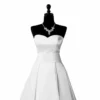 Satin blanc uni