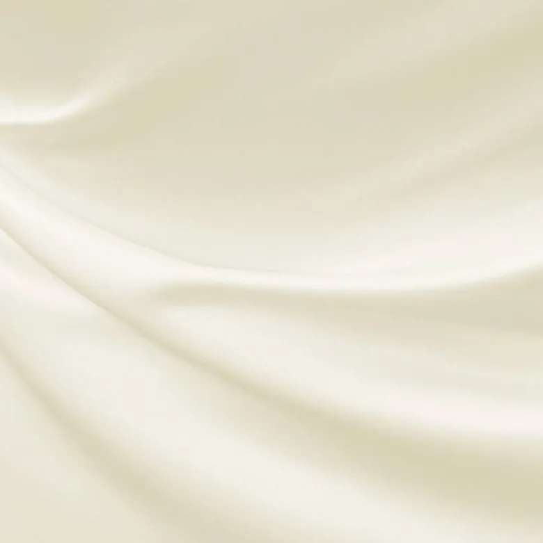 Satin duchesse blanc cassé
