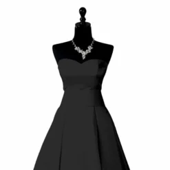 Satin noir uni