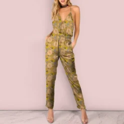 Satin or motif feuille d'automne