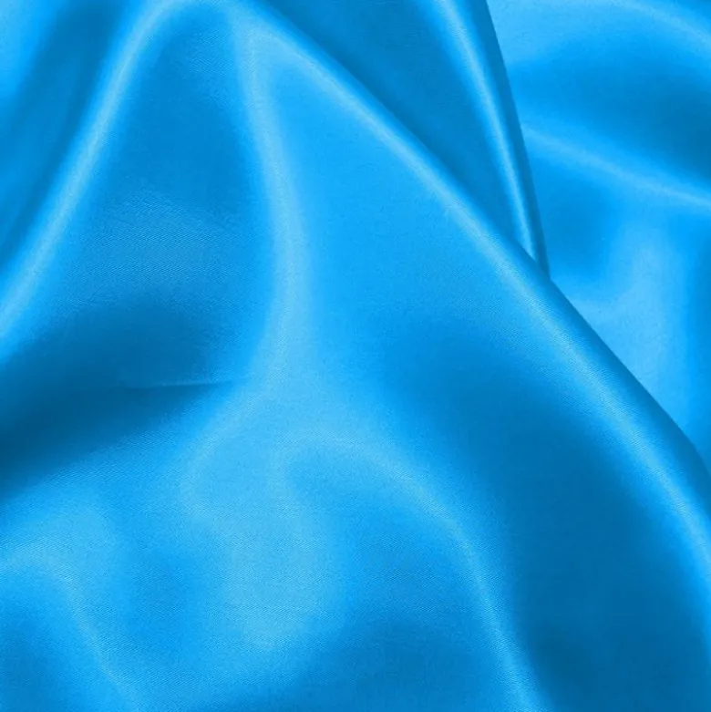 Satin uni bleu turquoise 140 cm