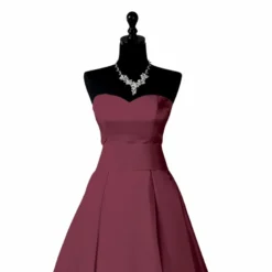 Satin uni bordeaux 140 cm