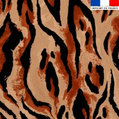 Simili cuir imprimé peau de tigre