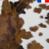 Simili cuir imprimé peau de vache marron