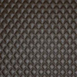 Simili cuir matelassé marron