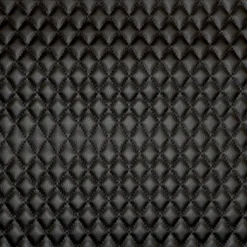 Simili cuir matelassé noir