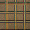 Simili cuir taupe motif tartan multicolore