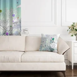 Sous la mer - Fond bleu vert - Création Lili Bambou Design