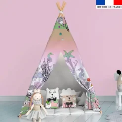 Sous la mer - Fond rose - Création Lili Bambou Design