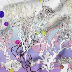 Sous la mer - Fond violet - Création Lili Bambou Design