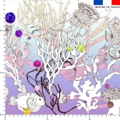 Sous la mer - Fond violet - Création Lili Bambou Design