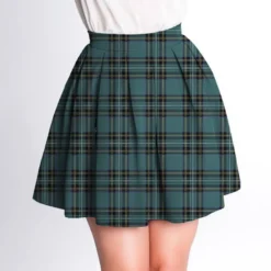 Tartan bleu canard et noir