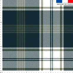 Tartan bleu et blanc