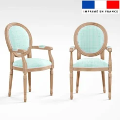 Tartan bleu pastel - Fond blanc