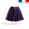 Tartan classique bleu et rouge - Fond blanc