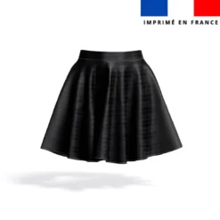 Tartan classique noir et gris foncé - Fond gris clair
