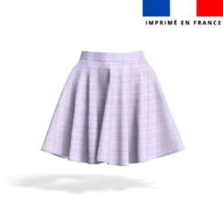 Tartan lilas pastel - Fond blanc