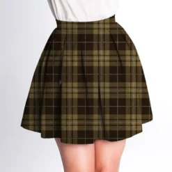 Tartan mordoré et noir