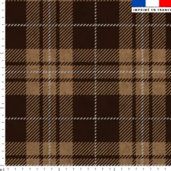 Tartan mordoré et noir