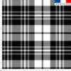 Tartan noir et blanc