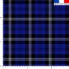 Tartan noir et blanc - Fond bleu foncé