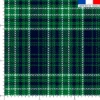 Tartan vert blanc bleu - Fond vert