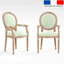 Tartan vert pastel - Fond blanc