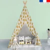 Tigre roar - Fond beige