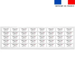 Étiquettes textiles thermocollantes - Mention "Polyamide"