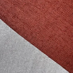 Tissu ameublement texturé terracotta