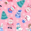 Tissu amis de Noël personnalisé