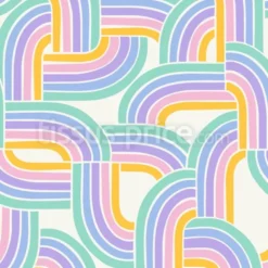 Tissu Arc-en-ciel organique personnalisé