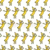 Tissu bananes qui dansent personnalisé