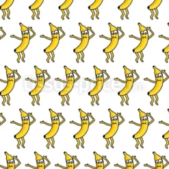 Tissu bananes qui dansent personnalisé