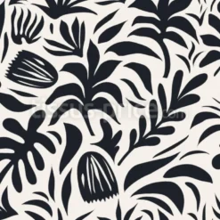 Tissu botanique jungle personnalisé
