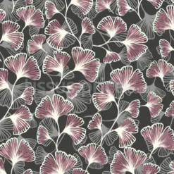 Tissu Branches de ginkgo personnalisé