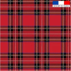 Tissu burlington rouge imprimé tartan