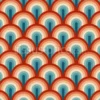 Tissu écailles arc-en-ciel rétro personnalisé
