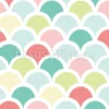 Tissu Écailles pastels personnalisé