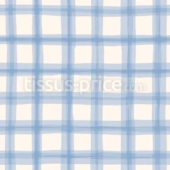 Tissu Carreaux aquarellés personnalisé