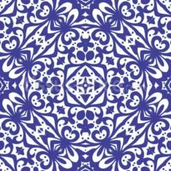 Tissu carreaux de ciment personnalisé
