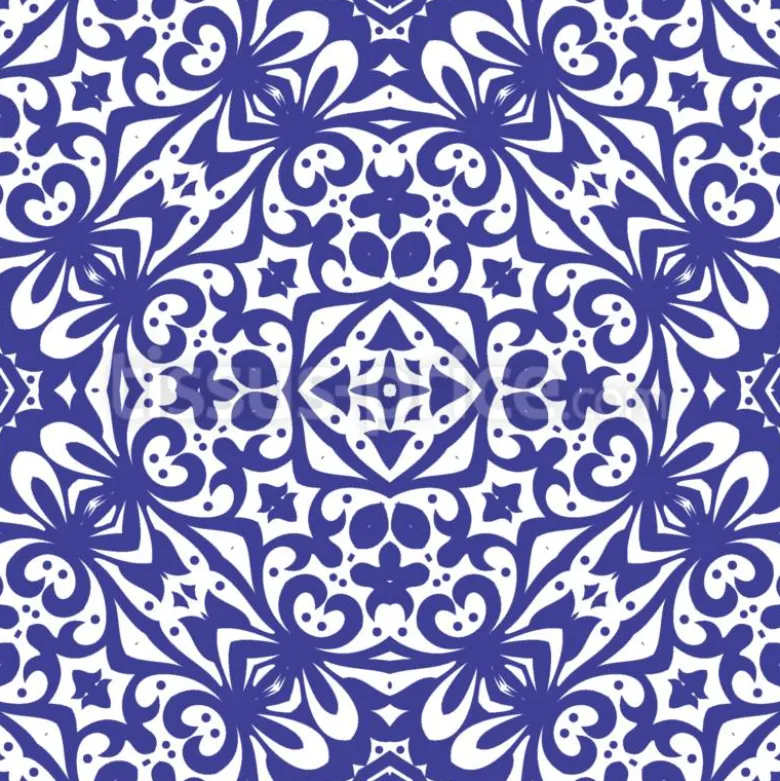 Tissu carreaux de ciment personnalisé