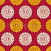Tissu cercles floraux personnalisé