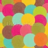 Tissu Cercles graphiques pointillés personnalisé